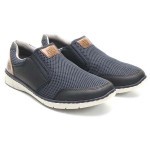 Mocassin blauw 15850 Rieker